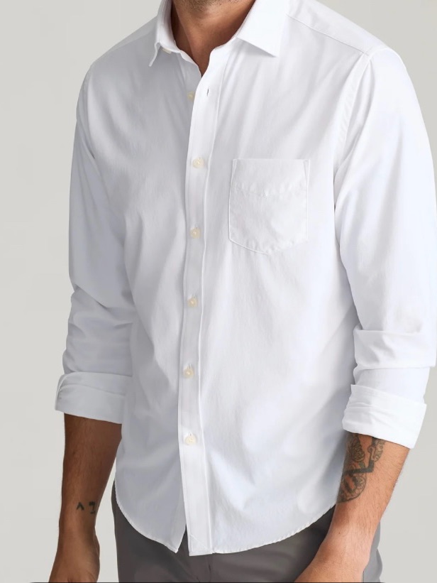 Untuckit White Classic Button-Down Shirt - Men's Long Sleeve